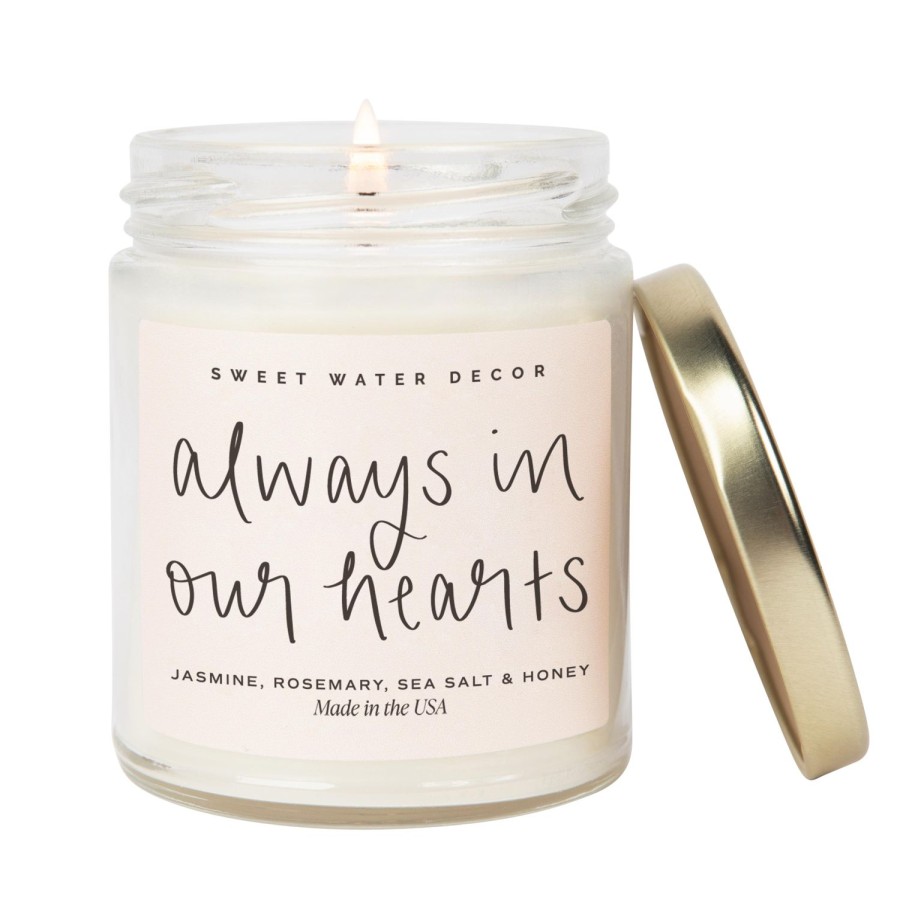 Kerzen Und Duftstabchen SWEET WATER DECOR | Always In Our Hearts Sojakerze Klares Glas 9 Oz (Wildblumen Und Salz)