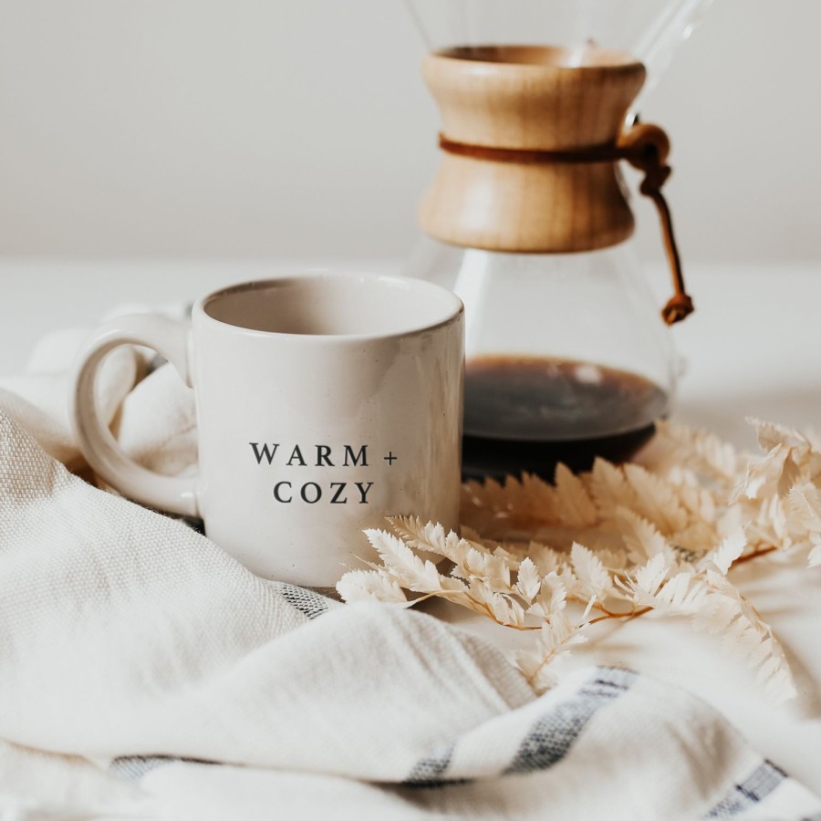 Haus & Kuche SWEET WATER DECOR | Warm Und Gemutlich, 14 Unzen. Kaffeetasse Aus Steingut