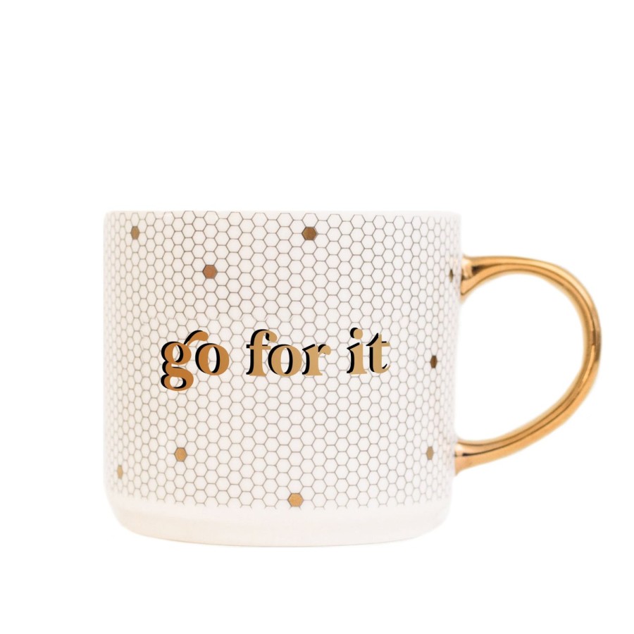 Haus & Kuche SWEET WATER DECOR | Go For It 17Oz. Fliesen-Kaffeetasse