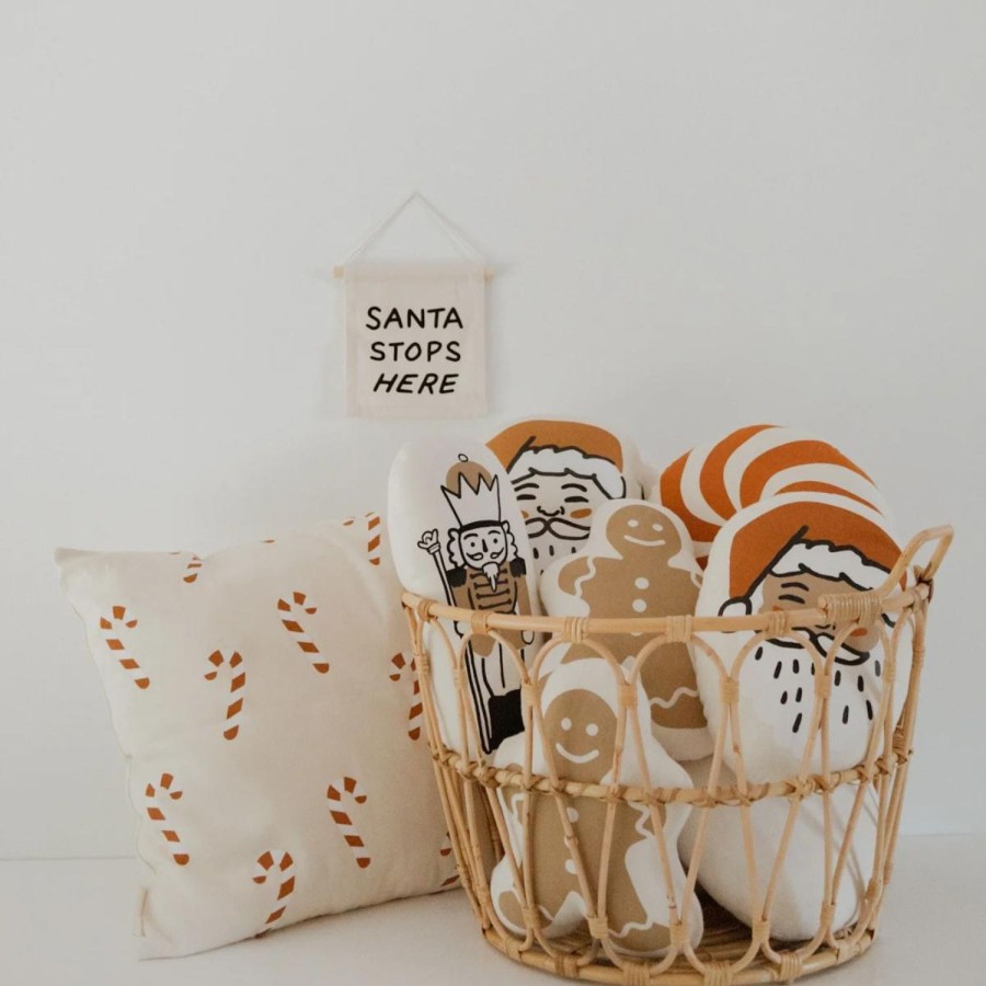 Haus & Kuche SWEET WATER DECOR | Hangeschild „Santa Stops Here".