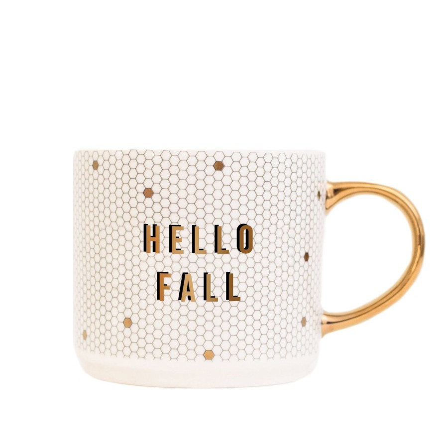 Haus & Kuche SWEET WATER DECOR | Hallo Herbst 17Oz. Fliesen-Kaffeetasse