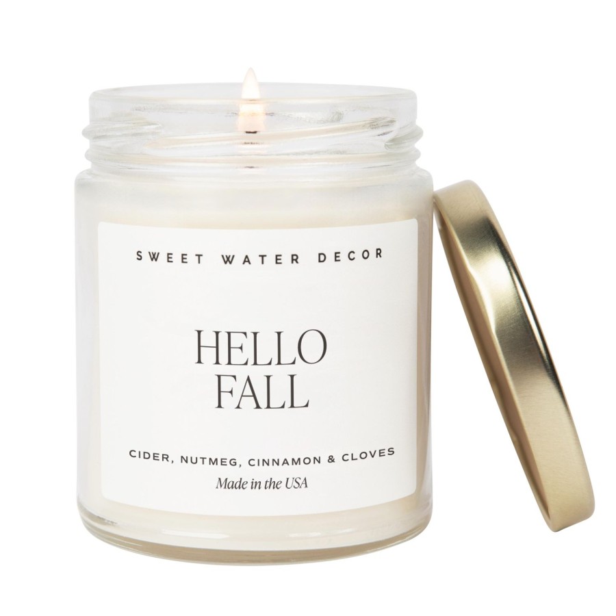 Kerzen Und Duftstabchen SWEET WATER DECOR | Hello Fall Sojakerze Klares Glas 9 Oz