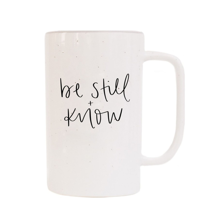 Haus & Kuche SWEET WATER DECOR | Seien Sie Still Und Kennen Sie 16Oz. Grose Kaffeetasse