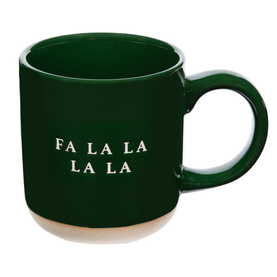 Haus & Kuche SWEET WATER DECOR | Fa La La 14Oz. Grune Kaffeetasse Aus Steingut